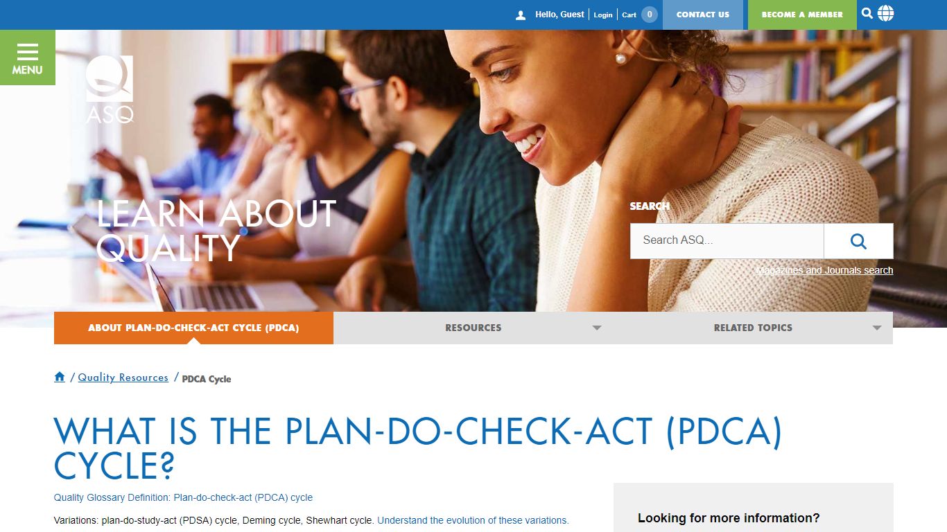 PDCA Cycle - What is the Plan-Do-Check-Act Cycle? | ASQ