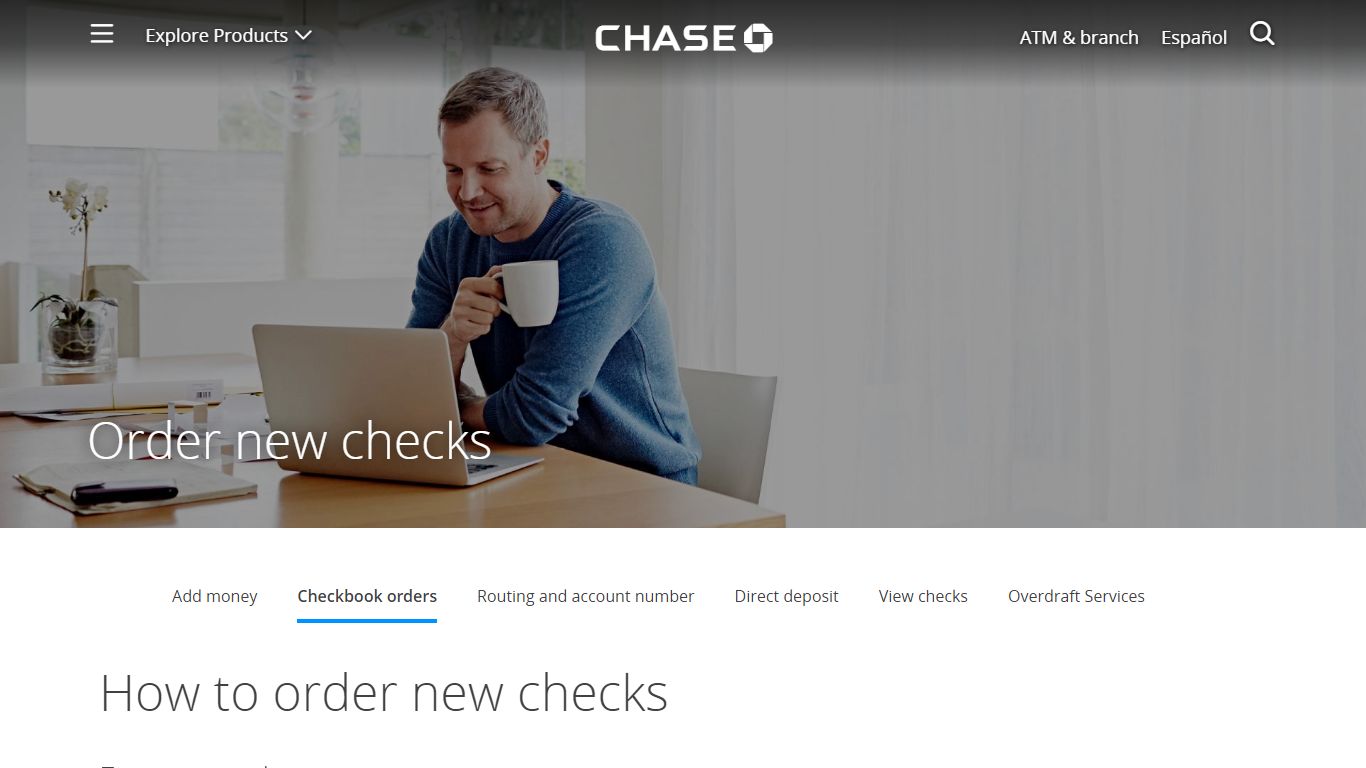 Order New Checks Online | Chase